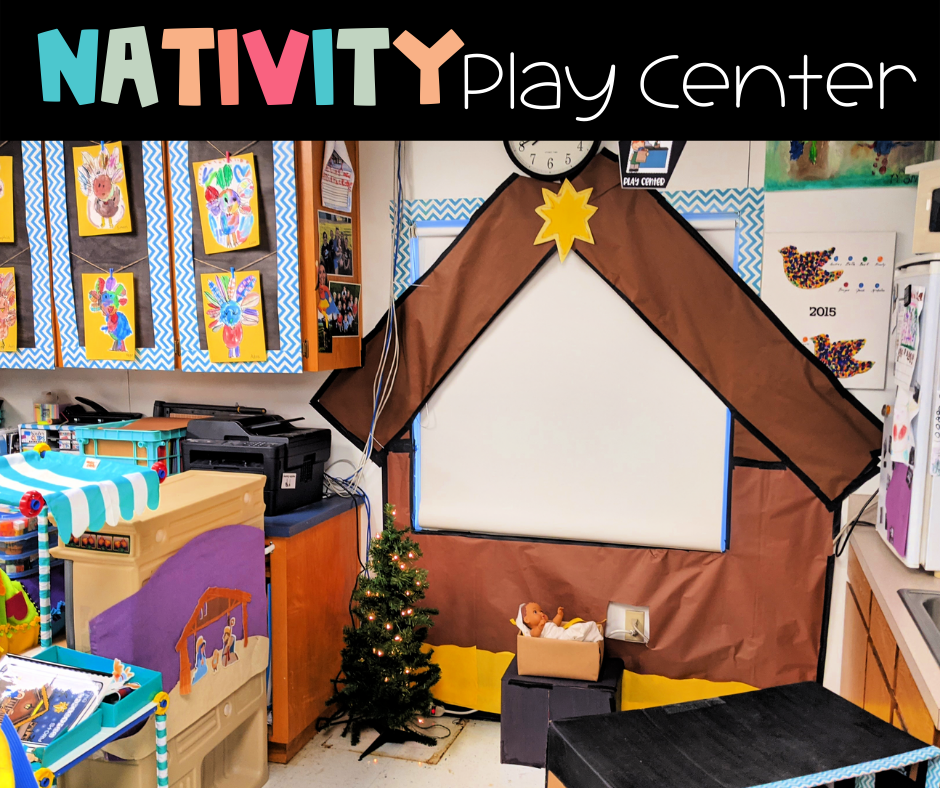 A fun Nativity dramatic play center to include in your 3 Wise Men activities.