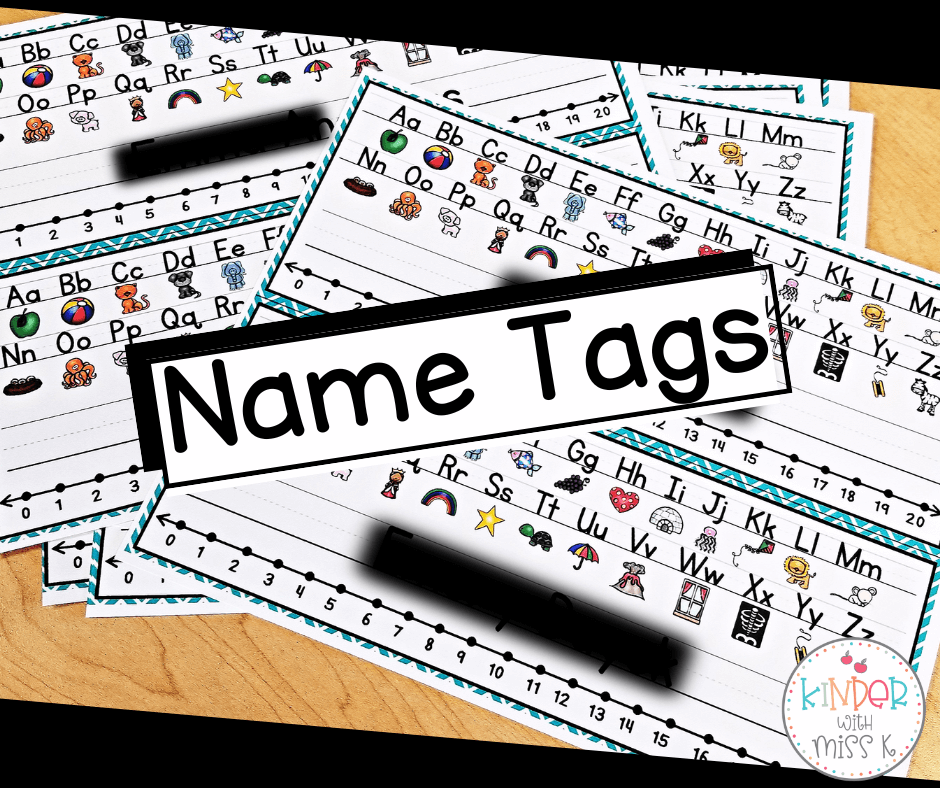 Classroom Set-Up and Organization: Desk/Table Name Tag Examples