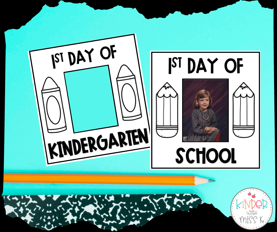 5 Fun Activities For The First Week of Kindergarten: Picture Frames