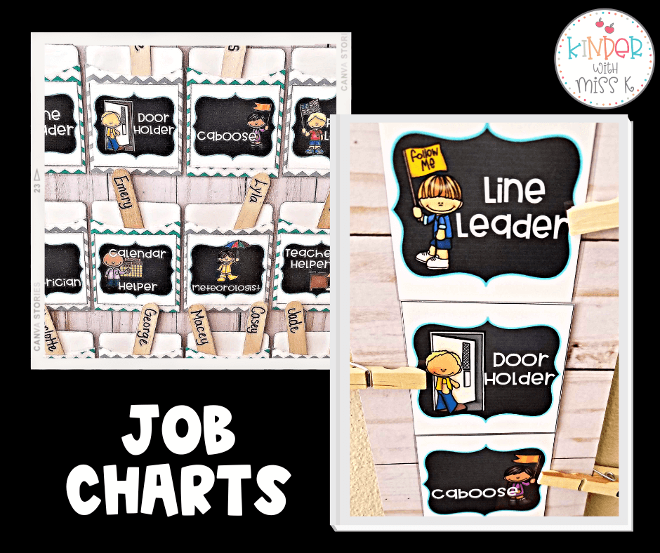 Classroom Set-Up and Organization: Classroom Job Chart Examples