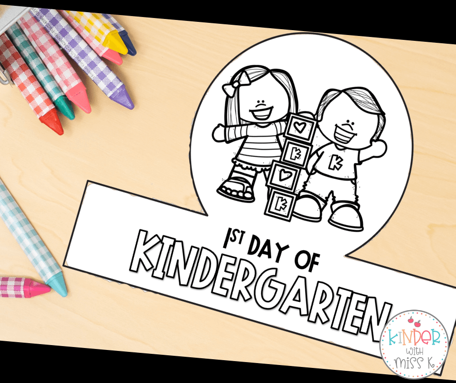 5 Fun Activities For The First Week of Kindergarten: First Day of School Hats